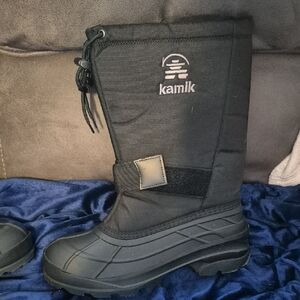 Kamik Black Insulated Snow Boots